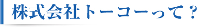 株式会社トーコーって？